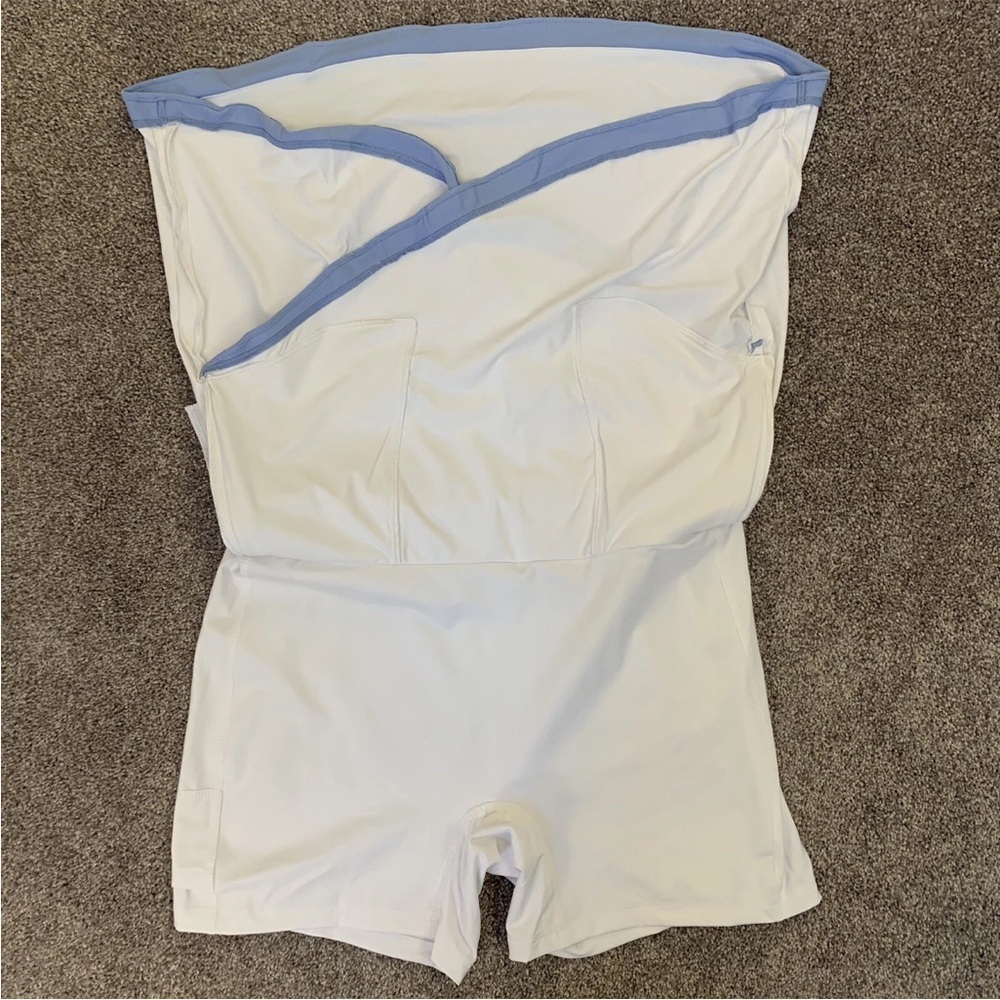 Peter Millar Women’s Laura Wrap Skort Golf White Blue Pockets Size XL - NWT $99 - Picture 6 of 12